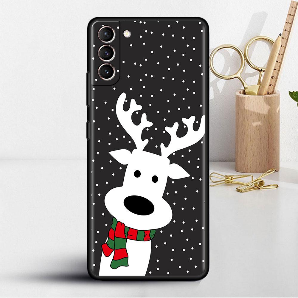 Merry Christmas In Winter Soft Case For Samsung Galaxy S22 S20 FE S21 S10 S9 Plus S8 Note 20 Ultra 10 Lite Phone Cover Shell