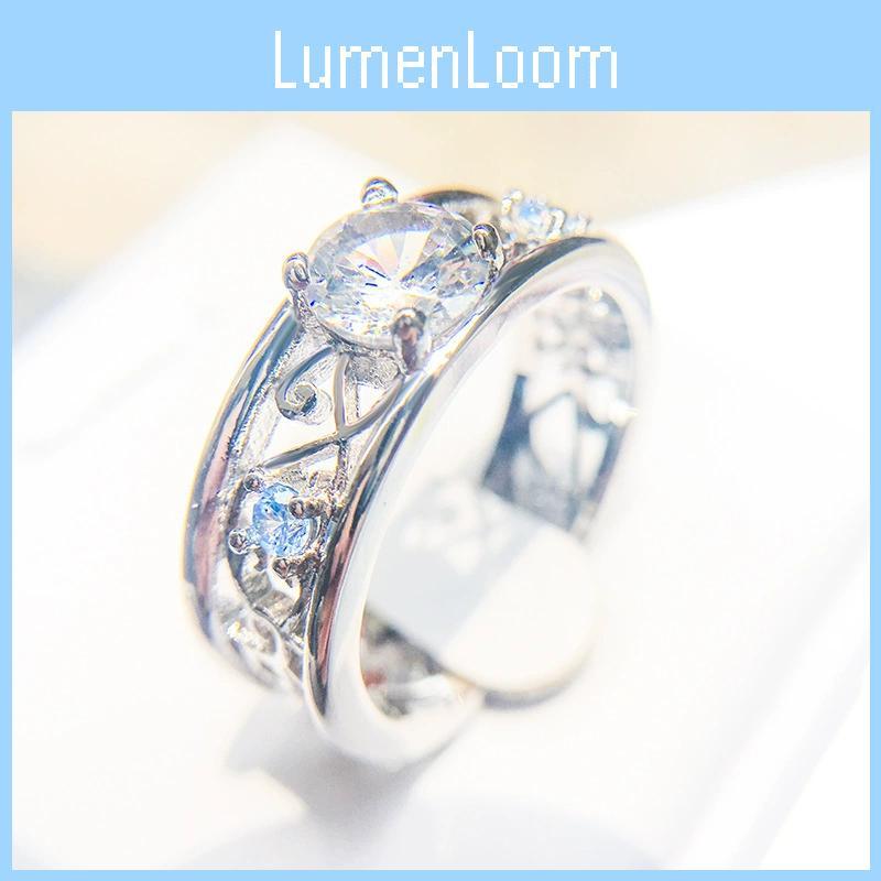 Luxury Brass And Steel Geometric Ring With Blue Sapphire Accent For Casual And Formal Wear