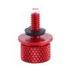 1 Pcs Motorcycle Rr St  , 1/4"(6mm) Thrd Motorcycle Aluminum Rr St   Screw   Red