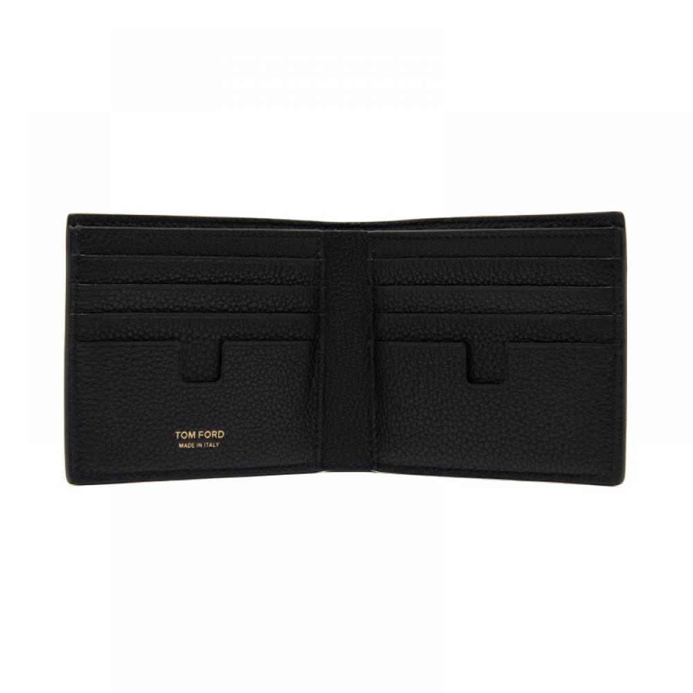 Tom Ford Classic Logo Grain Leather Wallet Y0228 Lcl158g