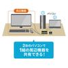 Sanwa Supply PC-Umschalter mit Hand Schwarz (keine Emulation, Schalter) SW-KVM2UUSN2