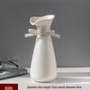 Nordic Minimalist White Ceramic Vase for Hydroponic and Dried Flower Arrangements in Modern Living or Dining Spaces