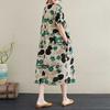 Summer New Retro Polka Dot Big Size Loose Casual Dress Women
