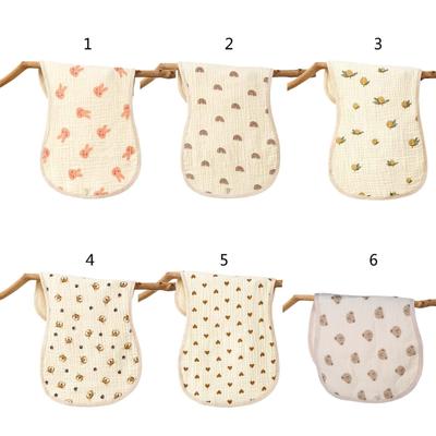 Cotton Muslin Baby Burp Cloths Soft Absorbent Washcloth Newborn Towel Milk Spit Up Rag for Newborn, Baby Girls and Boys