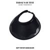 New Vinyl Empty Top Hat Vacation Travel Large Brim Sun Protection Ultraviolet Outdoor Sky Top Sun Hat
