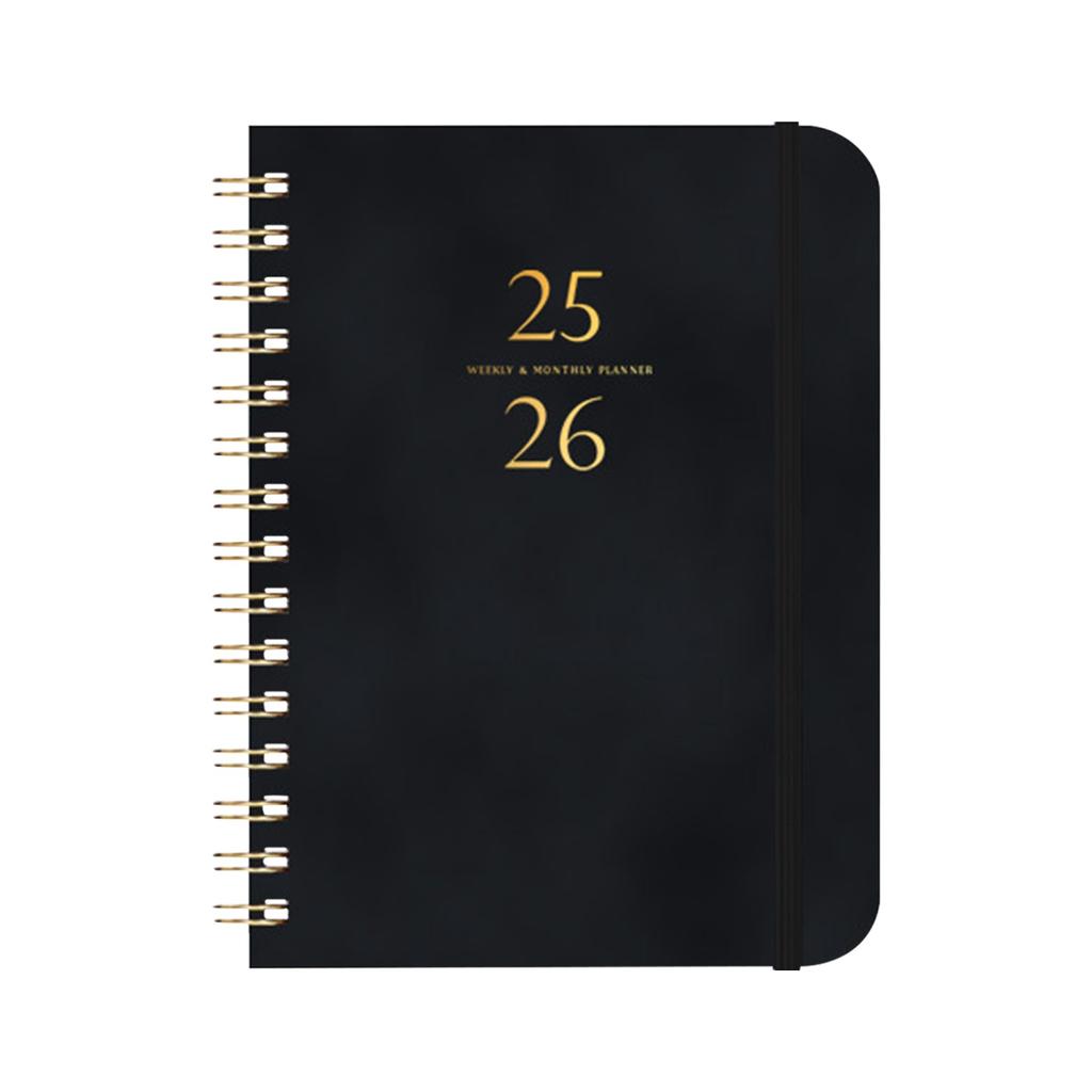 Daily Planner, Hard Cover Calendar Planner With Tabs, Annotated Pages For Student Teachers Academic Weekly And Monthly School Org