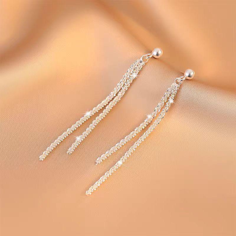 

Серебряные серьги-кисточки Starry Sky для женщин - модный дизайн 2025 года высокого класса gypsophila tassel серебряный