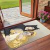 Anti‑Slip Crystal Velvet Floor Rug, Korean Comics Jaekyung Dan Design Carpet for Indoor Living Bedroom Home Decoration