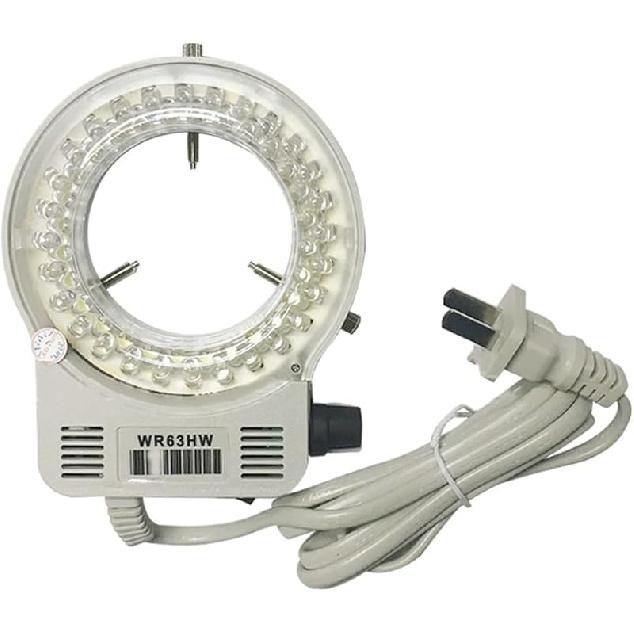 Microscope LED Ring Light Illuminator Stereo Microscope Adjustable Stereo Zoom Camera Light 32LED (White)
