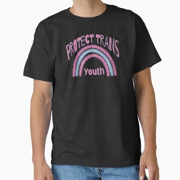 Protect Trans Youth Classic Tshirt Made In Usaaus Tshirt S2xl