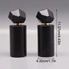 50Ml Black Gold Polyhedral Cover Refillable Thick Glass Spray Perfume Bottle Empty Atomizer Bottle Makeup Cosmetic Container