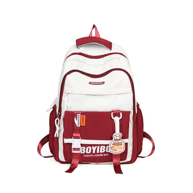 Schoolbagins Japanese junior high school large-capacity schoolbag female college student niche backpack simple versatile computer backpack male
