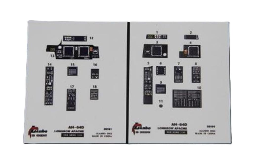 Lambo Models 1/35 AH-64D Interior 3D Decal (for Meng Models) Plastic Model 3D Decal LNB35101 (Airplane)