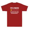 Type 1 Diabetes T1D One Star Rating Funny Quotes Vintage Unisex's T-Shirt Gift Tee