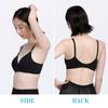 Lucien Wireless Cross Molded Black Women's Bra, Mesh, Breathable, Comfortable, Cup,