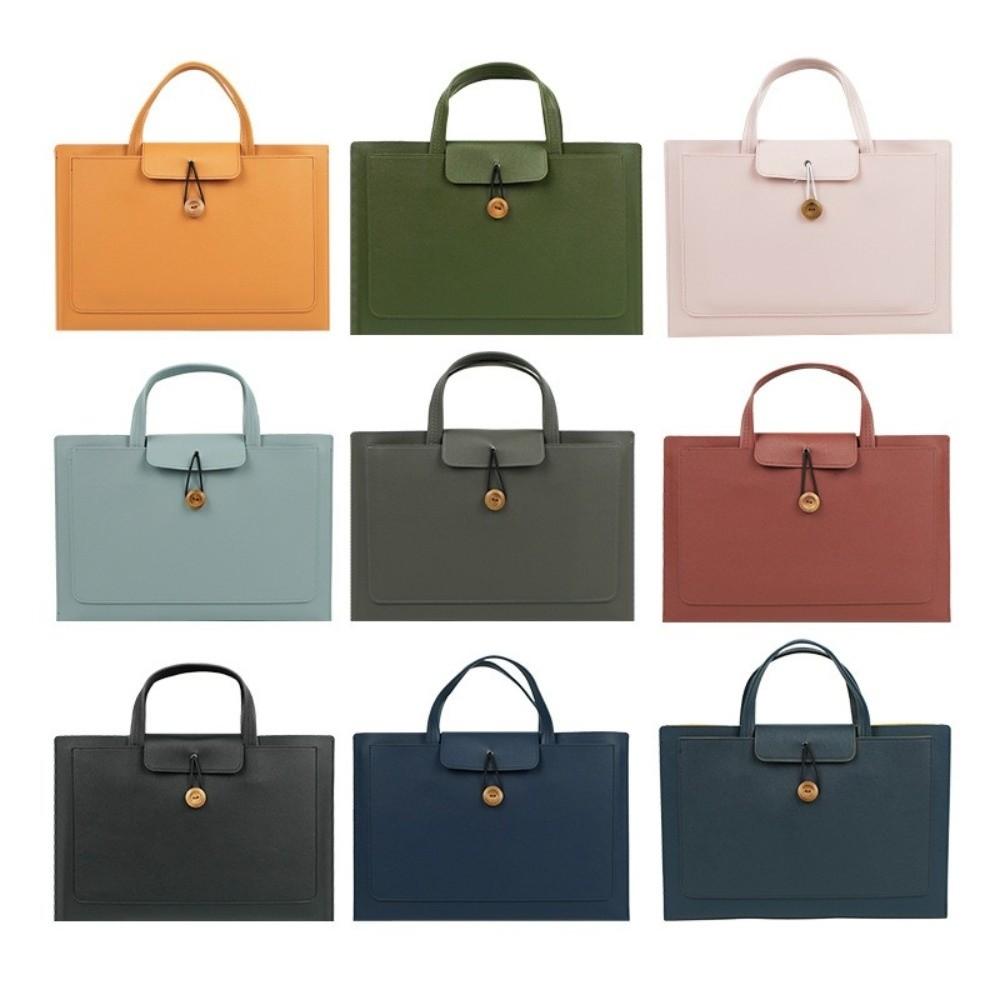 Large Capacity Handheld Bag Rectangle Carrying Case Messenger Briefcase Women's Bag
