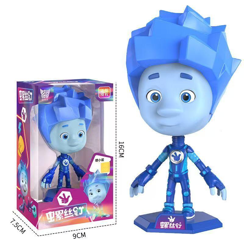 Deformable genuine screw family cartoon Vulcan brother doll screw Xiaonuo doll screw Xiaoxi toy model parts