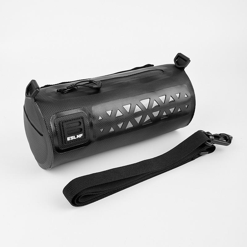 Waterproof Bike Front Handlebar Bag Road Cycling Outdoor Riding Large Capacity Multi-Functional Storage Pouch Black Green
