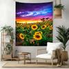 Sunflower Wall Decor Tapestry Art For Pet Memorial Birthdaywedding Party Backdrop Family Gift