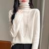 High-Neck Merino Wool Sweater: Autumn/Winter Fashion