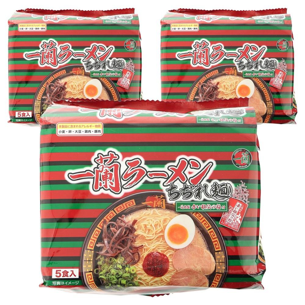 Ichiran Ramen Chijire Noodles with Special Red Secret Powder 5 Pcs 3 Pcs