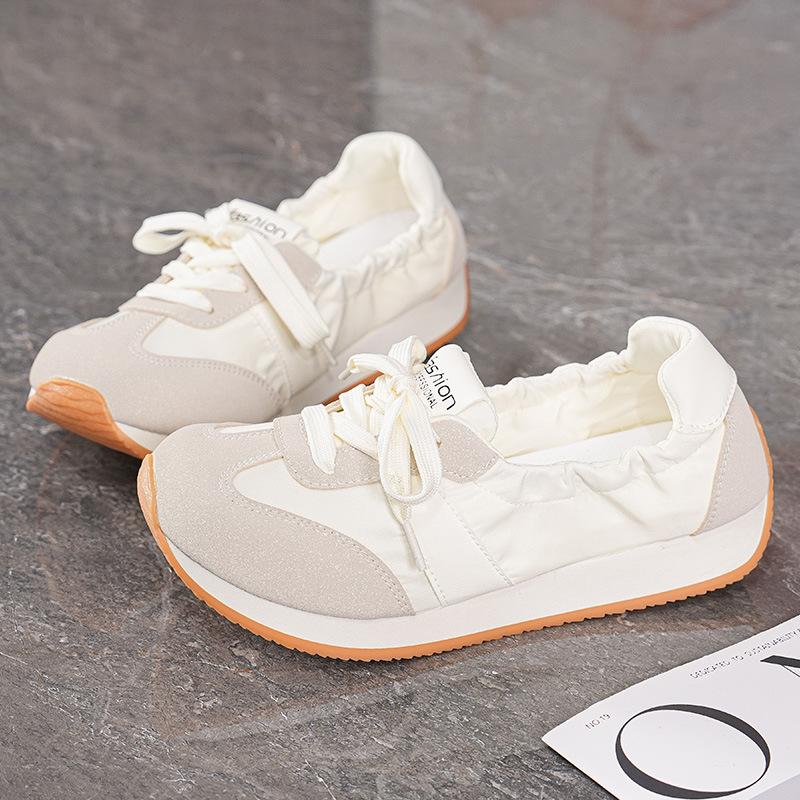 Fashion Korean Version Dexun Shoes Womens 2025 Spring New Shallow Casual Cloth Shoes Fashionable Versatile Flat-Soled Sneakers For Women