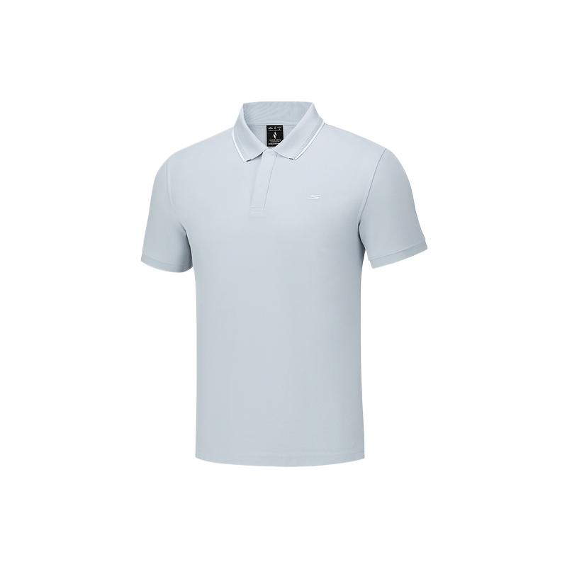 Skechers Antibacterial Breathable Solid Color Polo Shirt Men tops P226M217-01DS M
