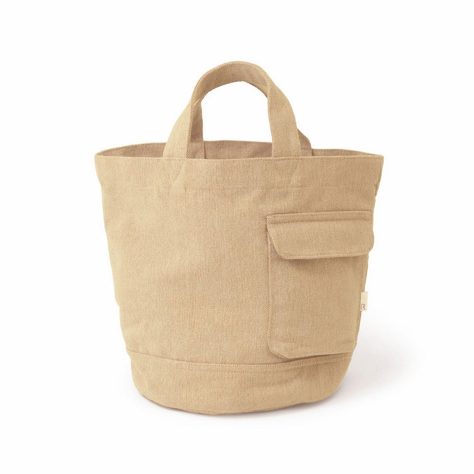 

Rootote Круглое дно Однотонная Маленькая Повседневная Сумка-Тоут, SN Deli, Переработанный Хлопок, 0720 (072007 Овсяный)