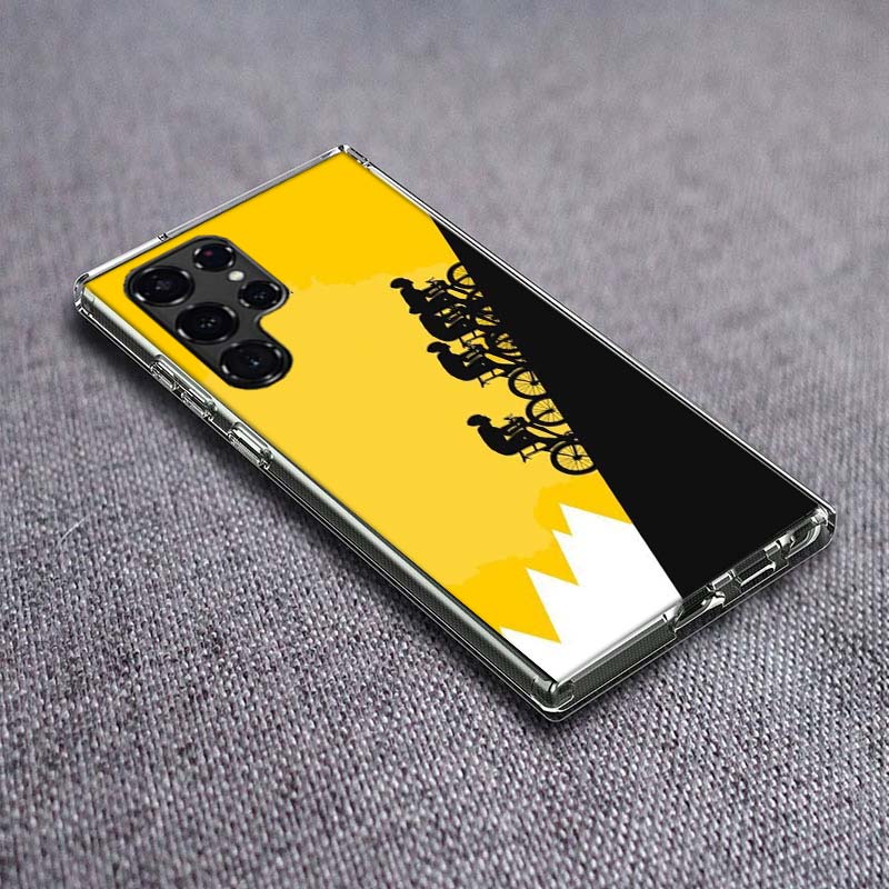 T-Tour De France Bicycle Phone Case For Samsung Galaxy S24 S23 S21 S20 FE S22 S26 Ultra S25 Edge S10 Plus Cover Clear TPU Capa S
