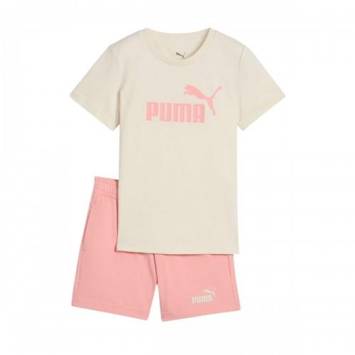 Puma Girls Essential Logo T-Shirt & Shorts Set