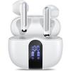 Wireless Earbuds, Bluetooth 5.4 Ear Buds with Power Display Charging Case, Stereo Deep Bass Headphones with 50H Playtime, IPX7 Waterproof Android/iOS