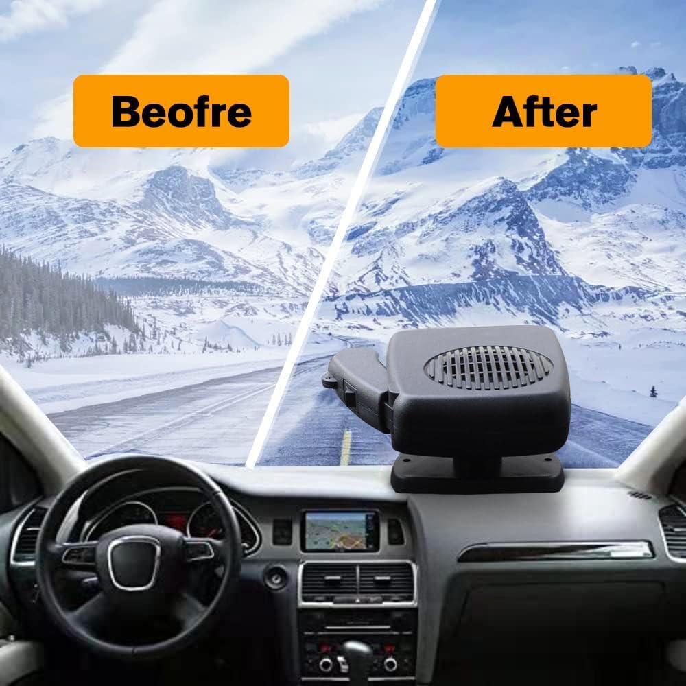 Car Fan Heater, Rapid Heating, For Both Cold and Cold Use, Car Heater, 360°