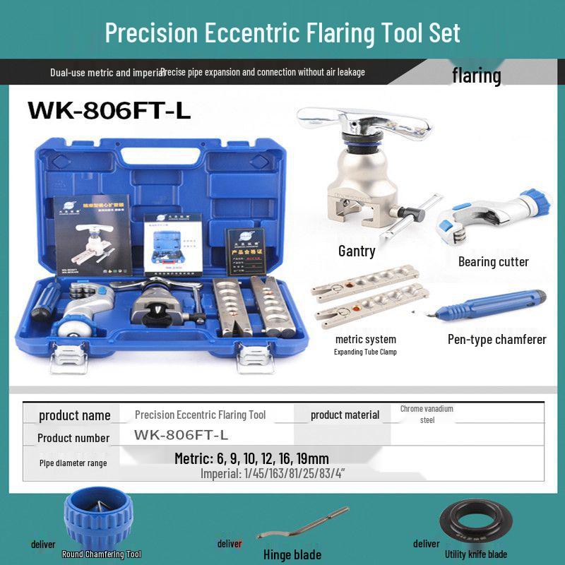 Great Sage WK-806FT Precision Eccentric Pliers & Copper Pipe Expander - Flaring Tool for AC & Refrigeration