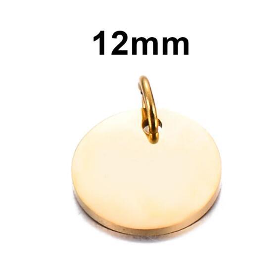10pcs/lot Mirrior Polished Blank Tags Stainless Steel Charms for DIY Jewelry Necklace Bracelet Anklet Extention Tail Chain