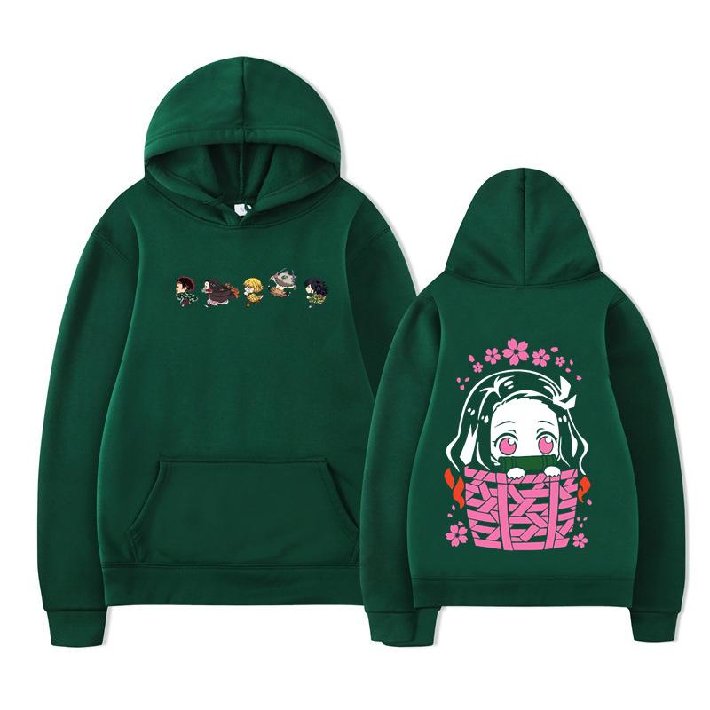 Démonická mikina přes hlavu Demon Slayer Kimetsu no Yaiba Potisk Mikina Pánská Dámská Oversized Ležérní Mikina Streetwear