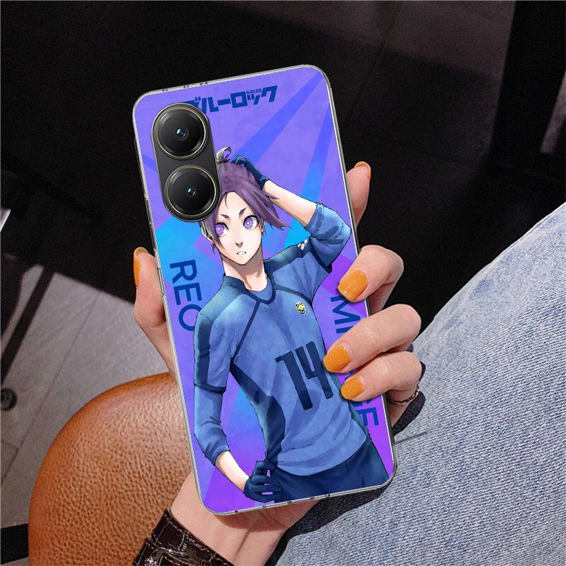 Hot Anime Blue Lock Phone Case For Xiaomi Poco X7 X6 X5 Pro F7 Ultra Redmi 15C 15 13C 13 12C 12 10 10A 10C 9 9A 9C 9T Cover Poco