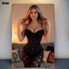 D Metal Sign Wall Art with Lace Bodysuit Pearl X Inch Farmhouse Decor Party Room Decoration