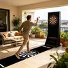 Dart Rug Non-Slip with Throw Line Portable Protective Dart Mat for Game Room Recreation Center Sports Club Office Basement