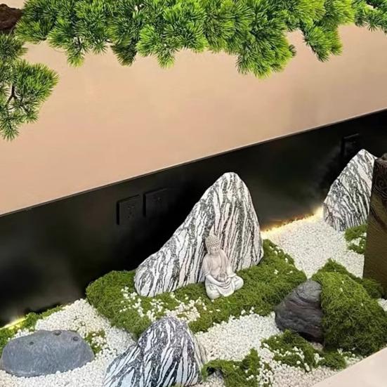 Umělý mech pro pokojové rostliny Realistický falešný zelený mech pro kutilské řemesla Terárium Vílí zahrada Středový díl stolu Svatba Ozdoba na párty