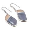 Natürlicher Botswana-Achat Edelstein 925 Sterling Silber Schmuck Ohrring 1,77" AEE-11190