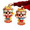 Chinese Style 2026 Horse Year Door Sticker Lion Dance God of Wealth New Year Wall Sticker Decorative Blessing Fortune Character
