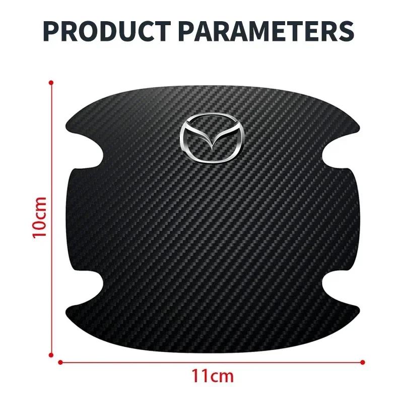 4 pz Adesivi Protettori Maniglie Portiere Auto Pellicola Vinilica Antigraffio Pellicola Auto Per Mazda 3 6 Atenza Axela BL BM CX3 CX-5 CX5