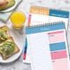 Twin Wire Binding Daily Planner Notebook 100 Pages Wide Lined Notepads Weekly Meal Planner For Daily Planning 142x220mm