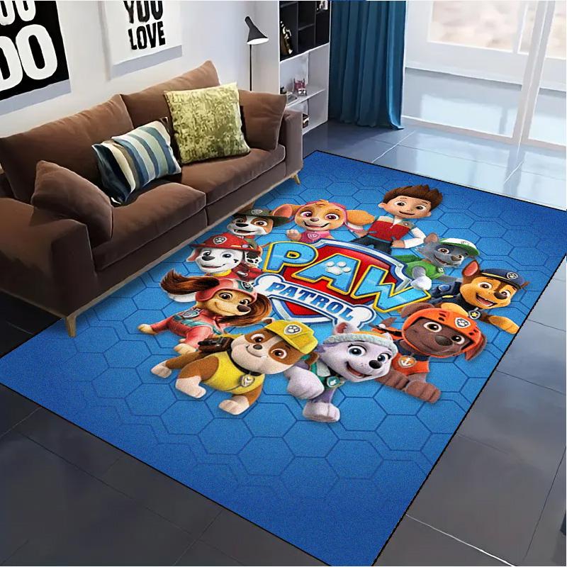 Dogs Cartoon Carpet Rug for Living Room Bedroom Home Sofa Decoration,Kids play Non-slip Floor Mat