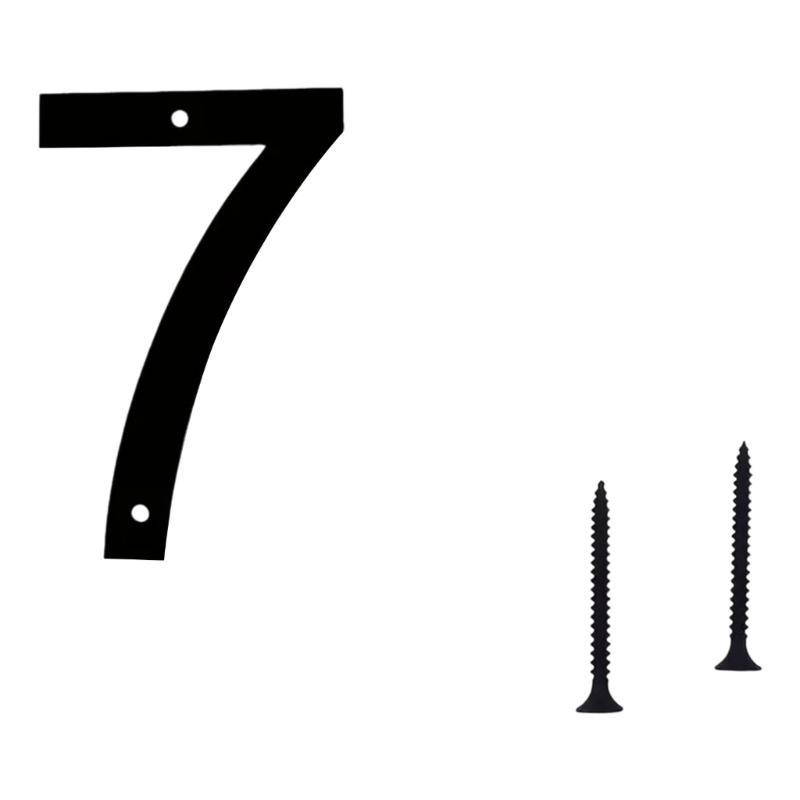 Flytande Husnummer Metall Moderna Husnummer för Utomhusbrevinkast Gård Hemdörr Vägg Garageport med Spikset