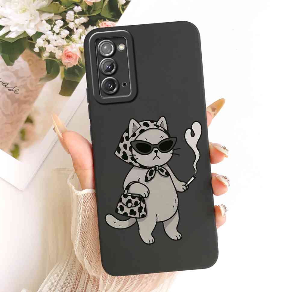 For Samsung Galaxy Note20 Case Soft Slim Cute Candy Painted Cover For Samsung Note 20 Note20 SM-N980F Full Silicone Bumper