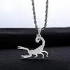 MossanRappr Pendente Scorpione in Moissanite Colorata per Uomo Donna Argento Sterling Iced Out Hip Hop Collana Gioielli Regalo