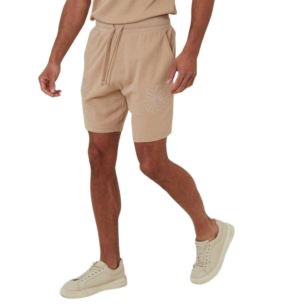 Threadbare Mens Ardsley Fleece Floral Shorts