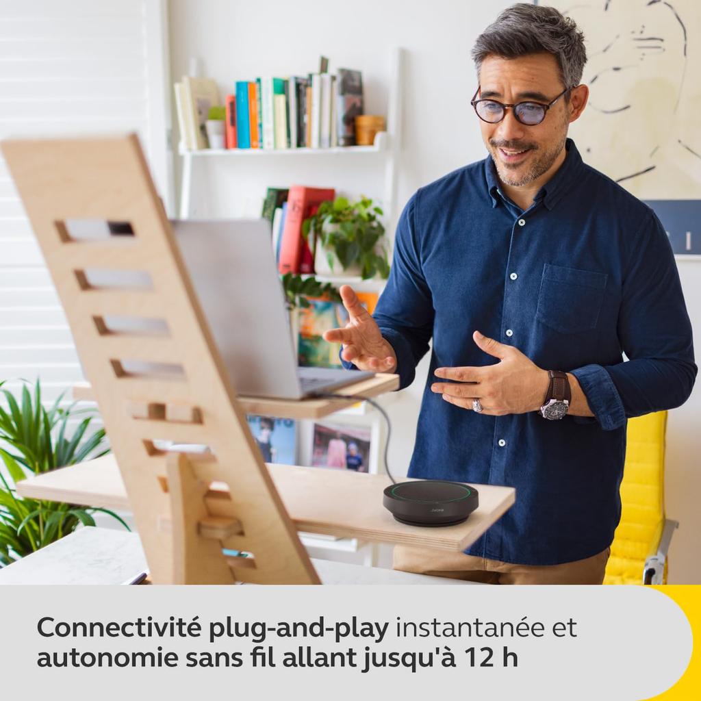 Jabra Speak2 55 UC Speakerphone [] BluetoothUSB-CUSB-A Compatible Conference Speakerphone with 50mm Full-Range SpeakerFull Duplex for UC Unified