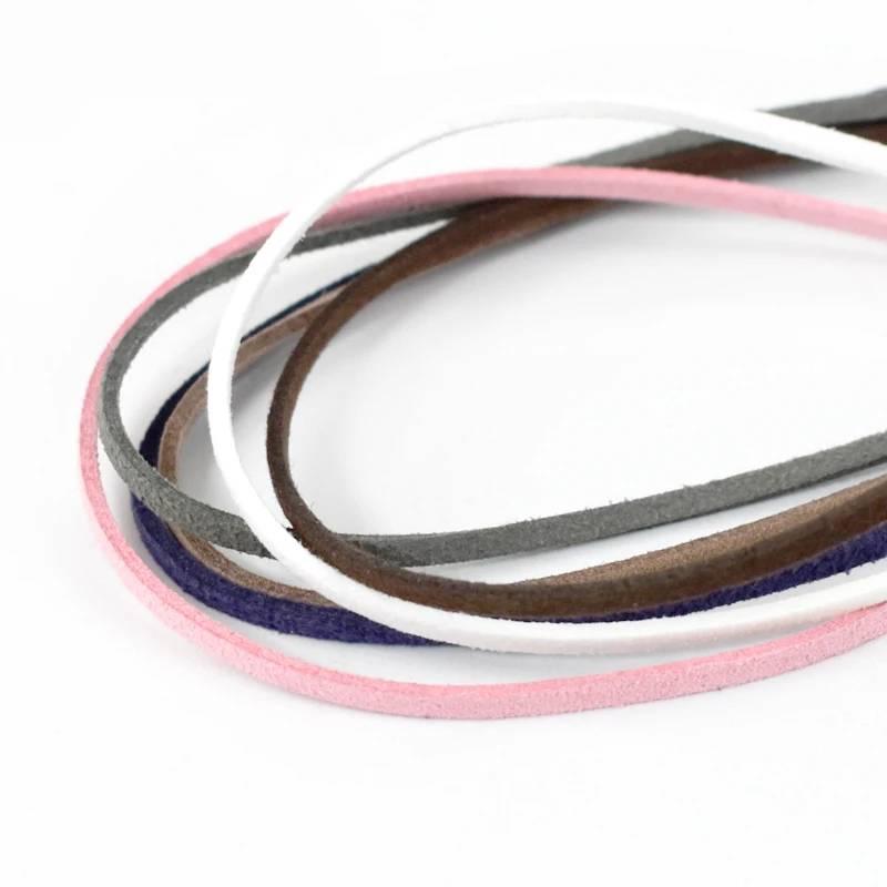 82Meters Suede Rope Leather Cords Woven Cord Wire Necklace Bracelet Diy Handmade Jewelry Decoration Accessories